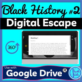 Black History #2 DIGITAL ESCAPE ROOM for Google Drive® | Black History Month