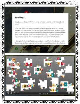 Captain James Cook DIGITAL ESCAPE ROOM for Google Drive® Distance Learning - Image 2