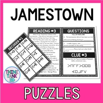 Jamestown Escape Room Activity