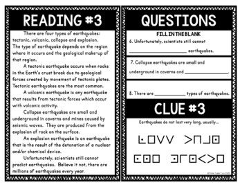 Earthquakes Escape Room Activity - Image 2