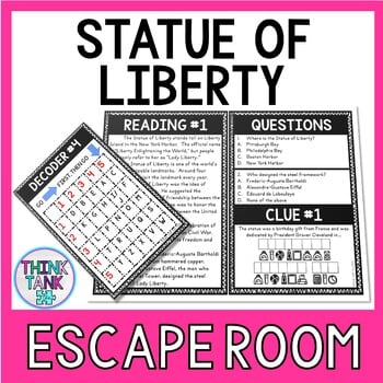 Statue of Liberty Escape Room Activity