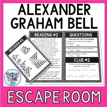 Alexander Graham Bell Escape Room Activity