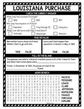Westward Expansion Reading Passages, Questions and Text Marking + Word Search - Image 3