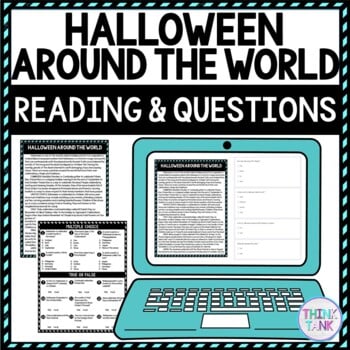 Halloween Around the World DIGITAL Reading Passage & Questions - Self Grading