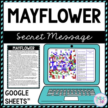Mayflower Secret Message Activity for Google Sheets™ | Distance Learning