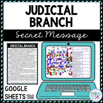 Judicial Branch Secret Message Activity for Google Sheets™