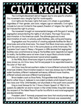 Civil Rights DIGITAL Reading Passage and Questions - Self Grading - Image 2