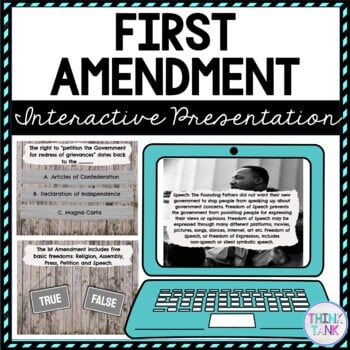 First Amendment Interactive Google Slides™ Presentation | Distance Learning