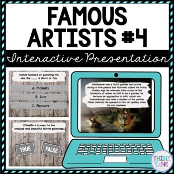 Famous Artists #4 Interactive Google Slides™ Presentation | Distance Learning