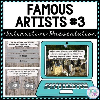 Famous Artists #3 Interactive Google Slides™ Presentation | Distance Learning