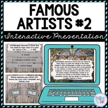 Famous Artists #2 Interactive Google Slides™ Presentation | Distance Learning