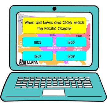Lewis and Clark Review Game Board | Digital | Google Slides - Image 4