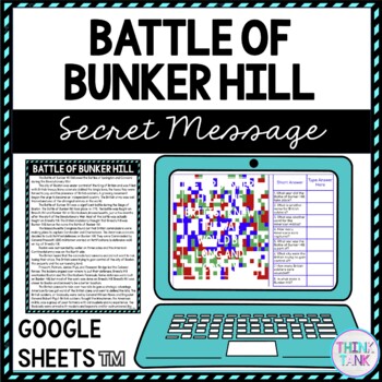 Battle of Bunker Hill Secret Message Activity for Google Sheets™