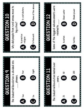 Industrial Revolution Task Cards Review Game - Image 4