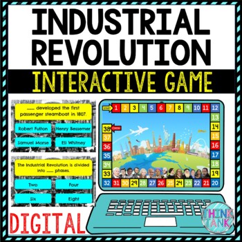 Industrial Revolution Review Game Board | Digital | Google Slides