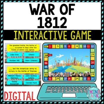 War of 1812 Review Game Board | Digital | Google Slides