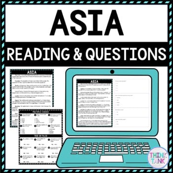 Asia DIGITAL Reading Passage and Questions - Self Grading