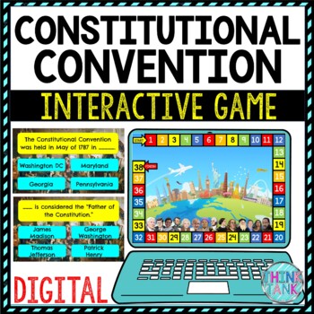 Constitutional Convention Review Game Board | Digital | Google Slides