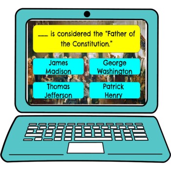 Constitutional Convention Review Game Board | Digital | Google Slides - Image 2