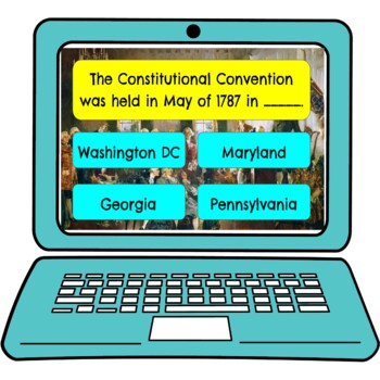 Constitutional Convention Review Game Board | Digital | Google Slides - Image 4
