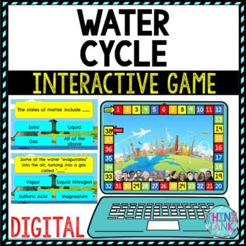 Water Cycle Review Game Board | Digital | Google Slides | Earth Science