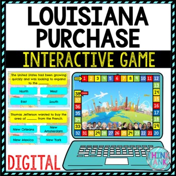 Louisiana Purchase Review Game Board | Digital | Google Slides | Lewis & Clark