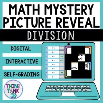 Division - 2 digit by 1 digit - Math Mystery Picture Reveal - Joke