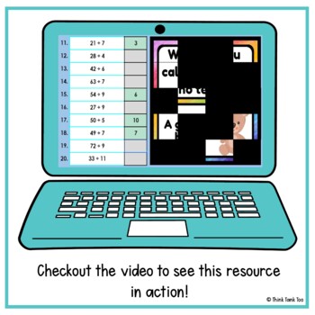 Division - Whole Numbers - Up to 12 - Math Mystery Picture Reveal - Joke - FREE - Image 4