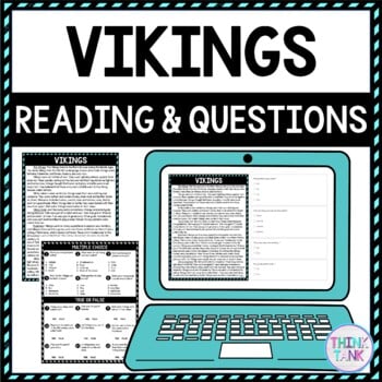 Vikings DIGITAL Reading Passage and Questions - Self Grading