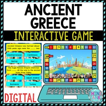 Ancient Greece Review Game Board | Digital | Google Slides | Ancient History