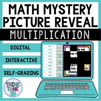 Whole Number Multiplication to 12 | Math Mystery Picture | Joke | Fact Fluency