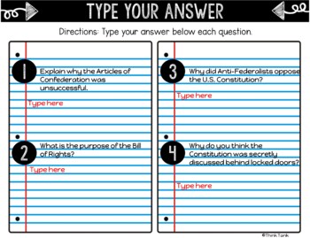 U.S. Constitution DIGITAL Interactive Notebook | Choice Board | Civics - Image 4