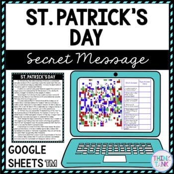 St. Patrick's Day Secret Message Activity for Google Sheets™