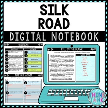 Silk Road DIGITAL Interactive Notebook | Choice Board | Ancient China