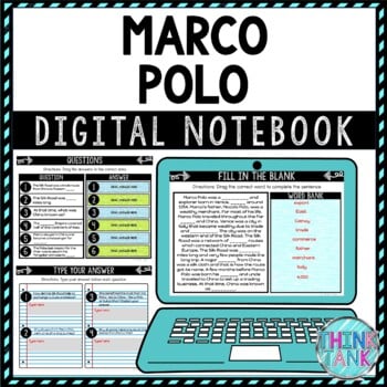 Marco Polo DIGITAL Interactive Notebook | Choice Board | Ancient China
