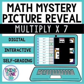 Multiplication Facts x 7 Math Mystery Picture Reveal | Joke | Multiply x 7