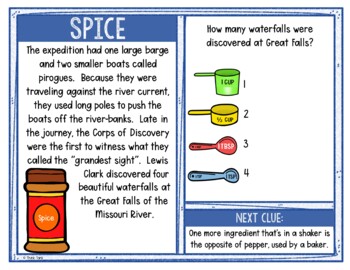 Lewis and Clark Activity - Scavenger Hunt Bake-Off Challenge - Gallery Walk - Image 2