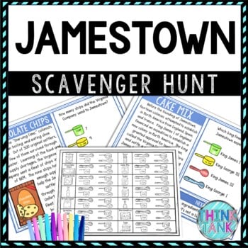 Jamestown Activity - Scavenger Hunt Challenge - Gallery Walk