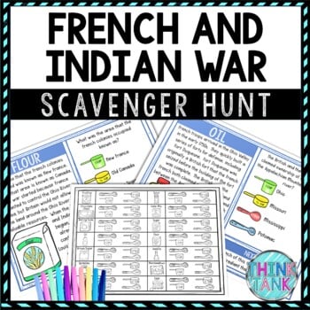 French and Indian War Activity - Scavenger Hunt Challenge - Gallery Walk