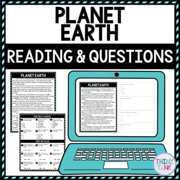Planet Earth DIGITAL Reading Passage and Questions - Self Grading