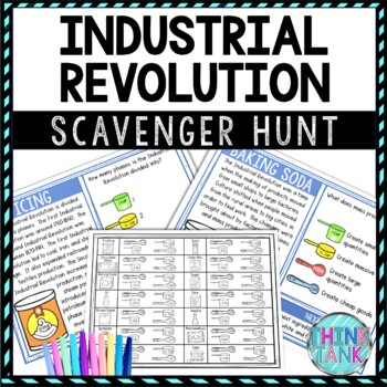 Industrial Revolution Activity - Scavenger Hunt Challenge - Gallery Walk