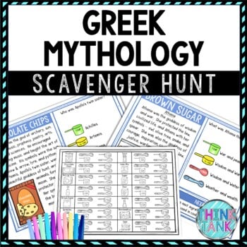 Greek Mythology Activity - Scavenger Hunt Challenge - Gallery Walk