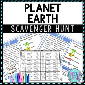 Earth Activity - Scavenger Hunt Challenge - Gallery Walk - Solar System