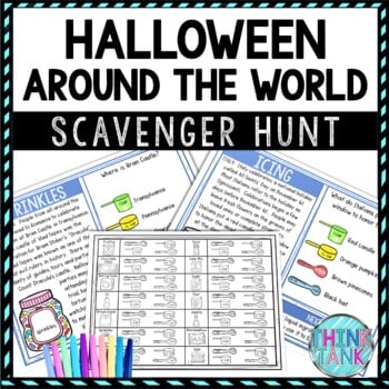 Halloween Around the World Activity - Scavenger Hunt Challenge