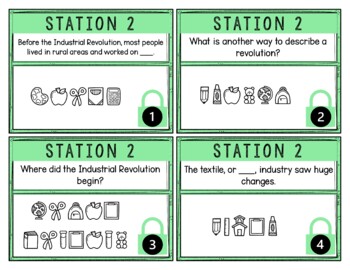 Industrial Revolution Breakout Activity - Task Cards Puzzle Challenge - Image 4