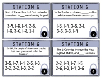 13 Colonies Breakout Activity - Task Cards Puzzle Challenge - Image 4