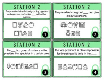 Executive Branch Breakout Activity - Task Cards Puzzle Challenge - Civics - Image 4