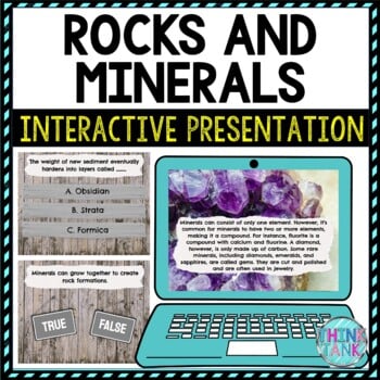 Rocks and Minerals Interactive Google Slides™ Presentation | Digital