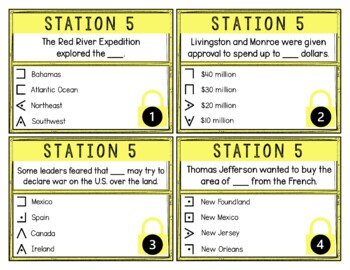 Louisiana Purchase Breakout Activity - Task Cards Puzzle Challenge - Image 4