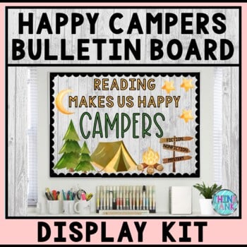 Bulletin Board Display Kit - Teacher Bulletin Board - Reading - Camping Theme